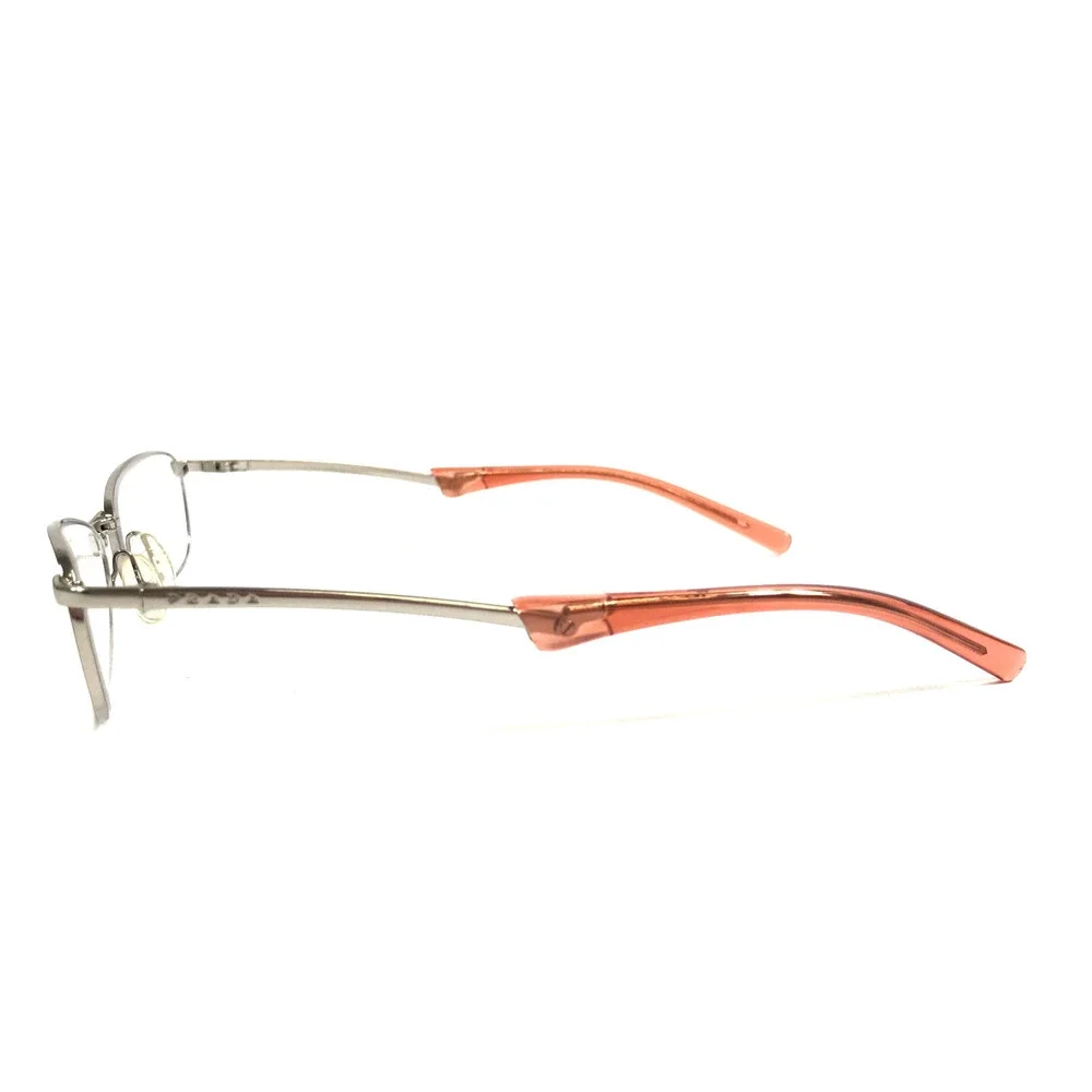 Prada Eyeglasses Frames VPR76C 9AC-4L1 Silver Collapsible Folding 53-18-145